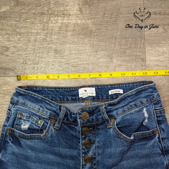 True Craft Slim Straight Jeans Size 6 - Picture 3 of 6